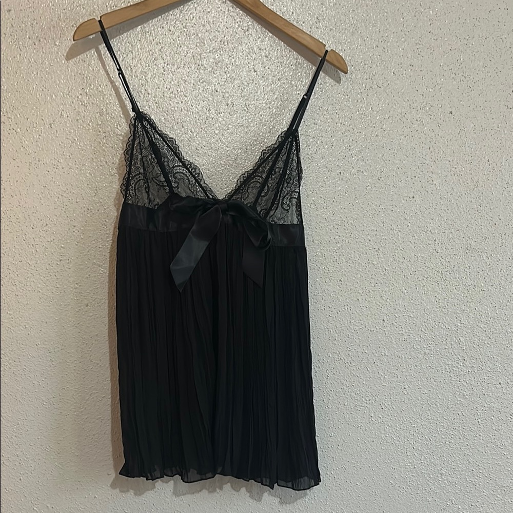 Victoria Secret Elegant Black Lace Nightgown